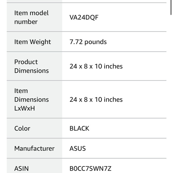 NIB ASUS VA249 Gaming/Computer Monitor - Picture 13 of 13